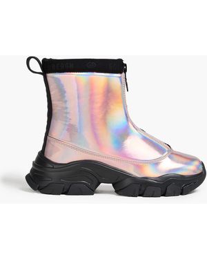 Goldbergh Glint Iridescent Snow Boots - White