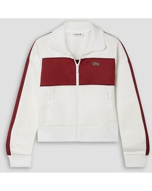 Lacoste Color-block Stretch-jersey Track Jacket - Red