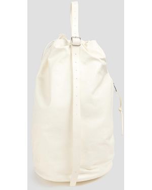 Jil Sander Crinkled-Leather Backpack - Natural