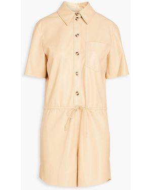 Nanushka Leni playsuit aus kunstleder - Natur
