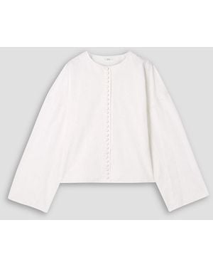 FFORME Fish Cotton-Poplin Shirt - White