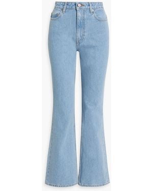 Ganni Betzy High-rise Flared Jeans - Blue