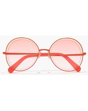 Zimmermann Round-Frame Metal Sunglasses - Pink