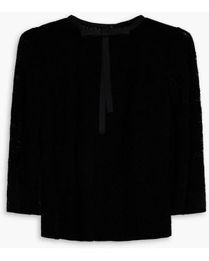 Dolce & Gabbana Corded Lace Top - Black