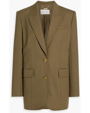 Zimmermann Wool-Blend Twill Blazer - Green