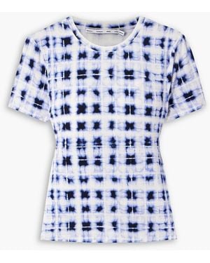 Proenza Schouler Parson Tie-Dyed Jersey T-Shirt - Blue