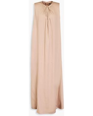 Mother Of Pearl Embellished Tml-blend Satin-twill Maxi Dress - Natural
