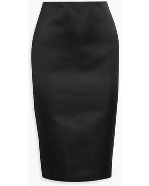 Victoria Beckham Cotton-Blend Skirt - Black