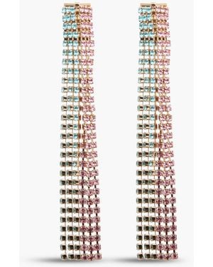 Rosantica Gold-tone Crystal Earrings - White
