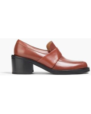 Dries Van Noten Leather Loafers - Brown