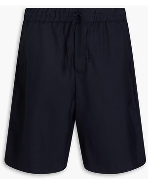 Officine Generale Hank shorts aus woll-crêpe - Blau