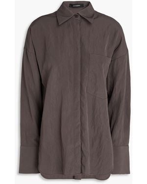 A.Emery Boyd Crinkled-shell Shirt - Brown
