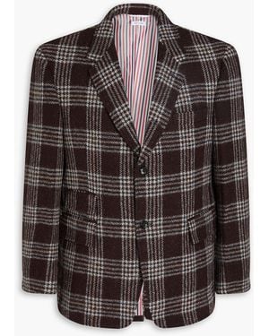 Thom Browne Checked Wool-Tweed Blazer - Brown