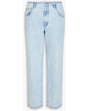 Tibi High-rise Straight-leg Jeans - Blue