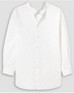 FFORME Chris Couture Oversized Cotton-Poplin Shirt - White