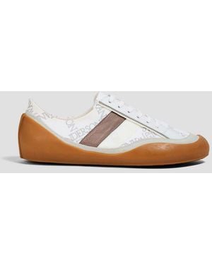 JW Anderson Bubble Canvas And Leather Trainers - White