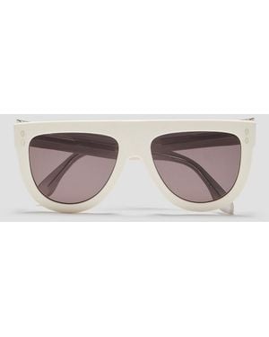 Isabel Marant Pilot Darly Aviator-style Acetate Sunglasses - White