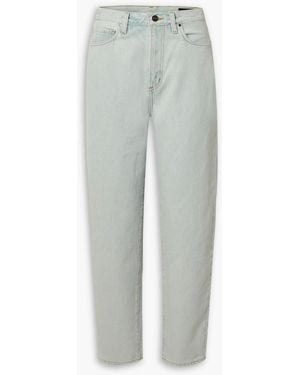 Goldsign The Peg High-Rise Tapered Jeans - Grey