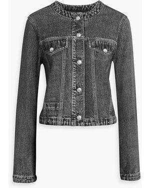 Rag & Bone Miramar Cora Denim-Effect Print Cotton Jacket - Black