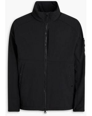 Stone Island Logo-Appliquéd Neoprene Jacket - Black