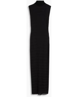 Claudie Pierlot Cotton-Blend Maxi Dress - Black