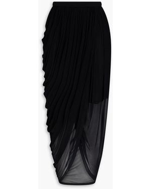 Zimmermann Draped Jersey Maxi Skirt - Black