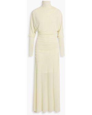 Proenza Schouler Draped Jersey Maxi Dress - White