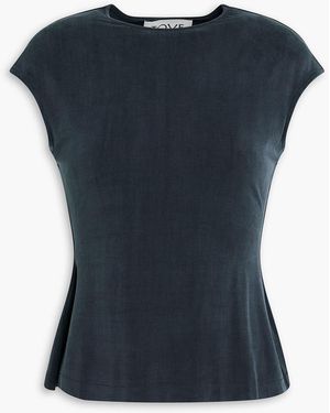 TOVE Deca Cupro-Blend Jersey Top - Blue