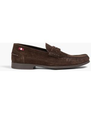 Bally Belfast Suede Penny Loafers - Brown