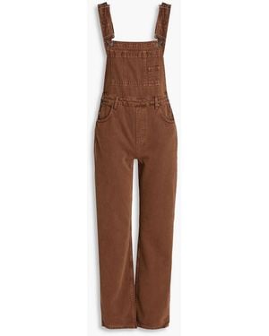 Ksubi Close Call Denim Overalls - Brown