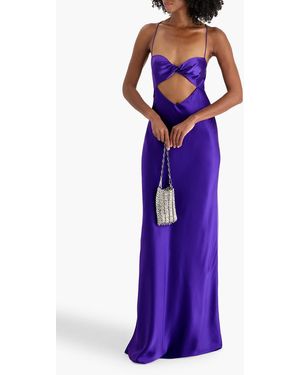 the sei purple dress The Sei Bias Midi Dress in Icy Lilac