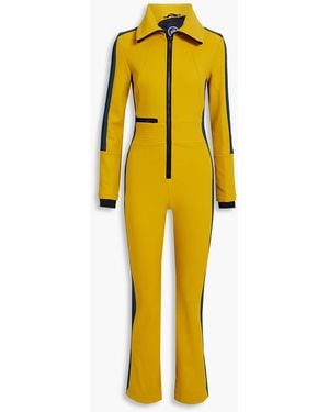 Fusalp Maria Striped Ski Suit - Yellow