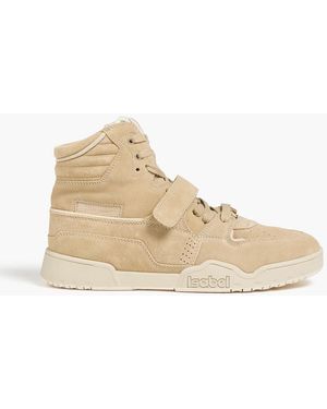 Isabel Marant Alsee Suede High-Top Trainers - Natural