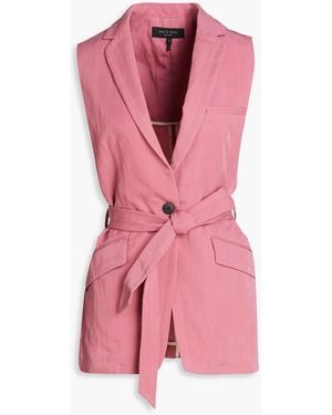 Rag & Bone Margot Tm-blend Twill Vest - Pink