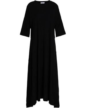 Rosetta Getty Oversized Cotton-jersey Midi Dress - Black