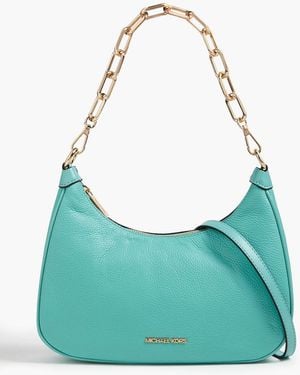 MICHAEL Michael Kors Cora Pebbled-leather Shoulder Bag - Blue