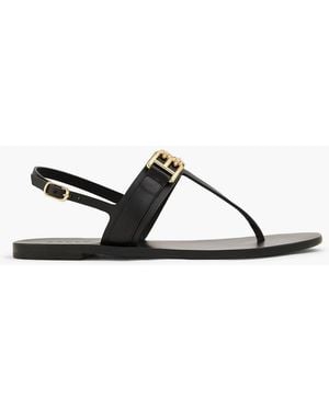 Bally Slingback-sandalen "positano" aus leder mit verzierung - Schwarz