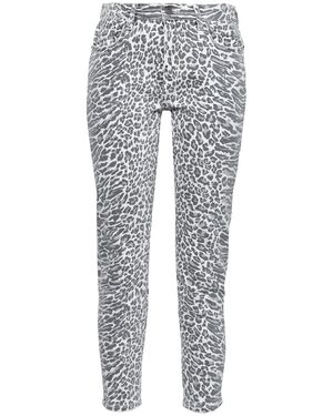 Current/Elliott The Stiletto Leopard-print Mid-rise Skinny Jeans - Multicolour