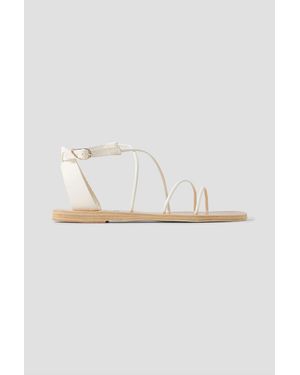 Ancient Greek Sandals Meloivia Leather Sandals - White