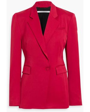 Another Tomorrow Wool-Blend Blazer - Pink