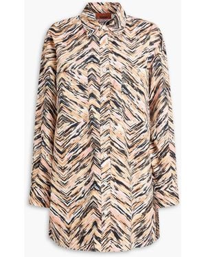 Missoni Printed Cotton-Poplin Shirt - Natural