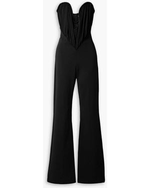 Et Ochs Gabriel trägerloser jumpsuit aus stretch-jersey mit raffungen - Schwarz