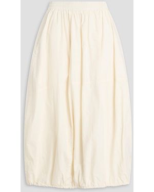 YMC Cotton-Poplin Midi Skirt - Natural