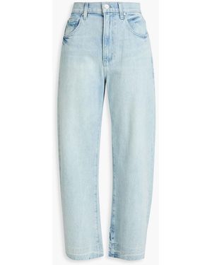 PAIGE Arelia High-Rise Barrel-Leg Jeans - Blue