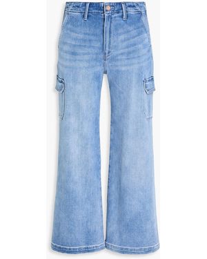 PAIGE Carly High-rise Cargo Jeans - Blue