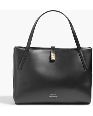 Loulou de Saison Cary Leather Tote - Black