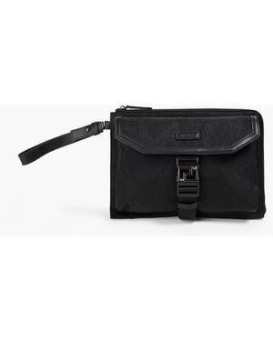 Versace Greca Jacquard Pouch - Black
