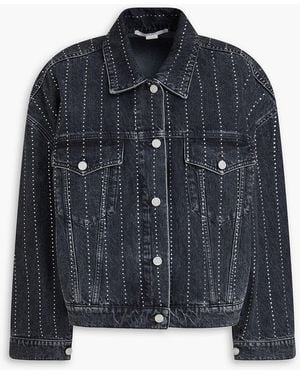 Stella McCartney Crystal-embellished Denim Jacket - Blue