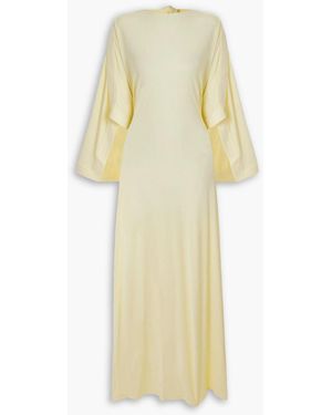 16Arlington Catius Open-back Jersey Maxi Dress - Yellow