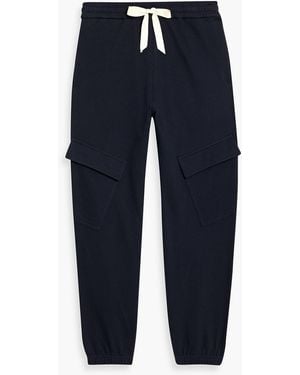 Jil Sander Cotton-Fleece Sweatpants - Blue